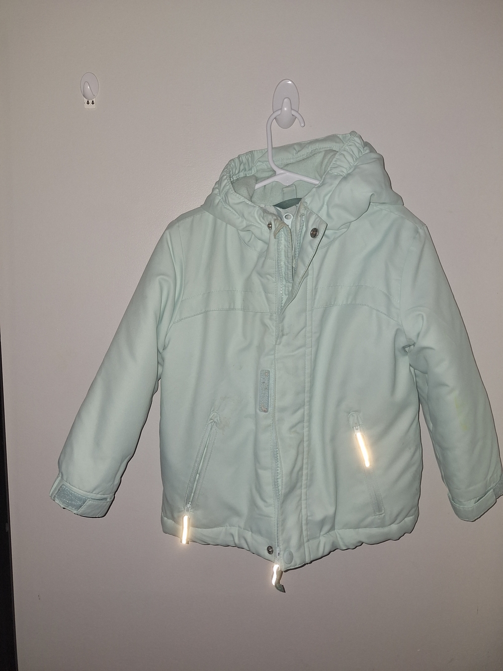 Cat & Jack Mint Green Puffer Hooded Jacket